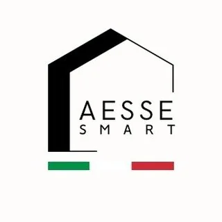 Logo AESSE Smart: profilo di casa, tricolore e logotipo
